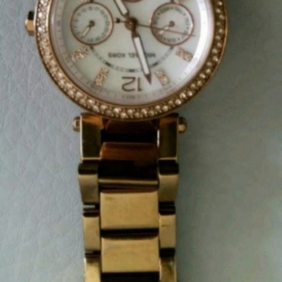 MICHAEL KORS Women Rose Gold Link Watch - Picture 6 of 7